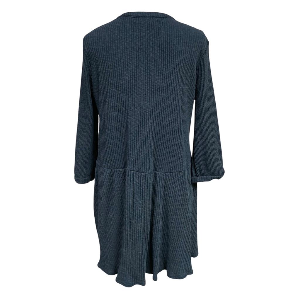 Free People Beach Blossom ribbed knit button front mini dress small - Picture 4 of 9